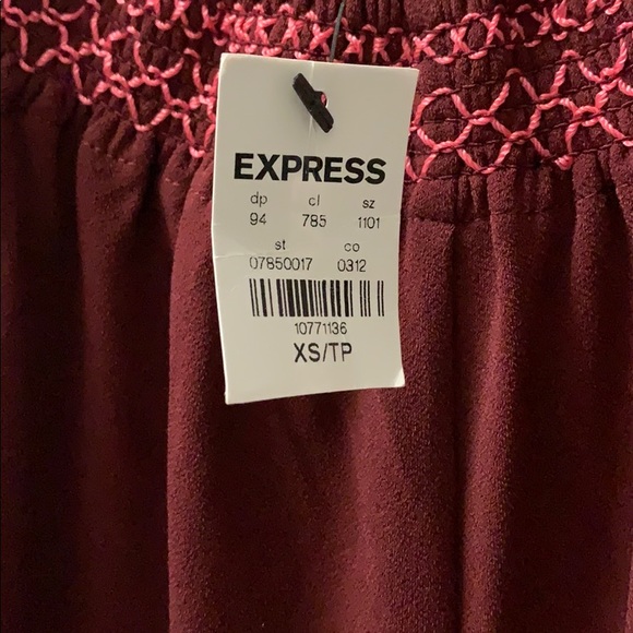 Maroon new express midi bikini top dress - Picture 4 of 7